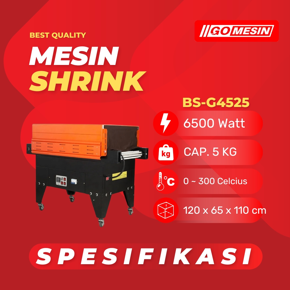 Mesin Shrink BS-G4525 Mesin Packing Plastik Wrap 2 Mesin Shrink BS-G4525 Mesin Packing Plastik Wrap