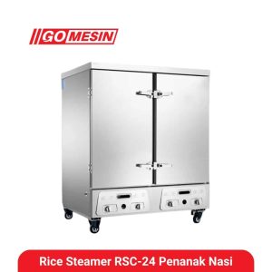 Mesin Rice Steamer Gomesin RSC-24 untuk memasak nasi dalam jumlah besar, cocok untuk catering dan restoran.